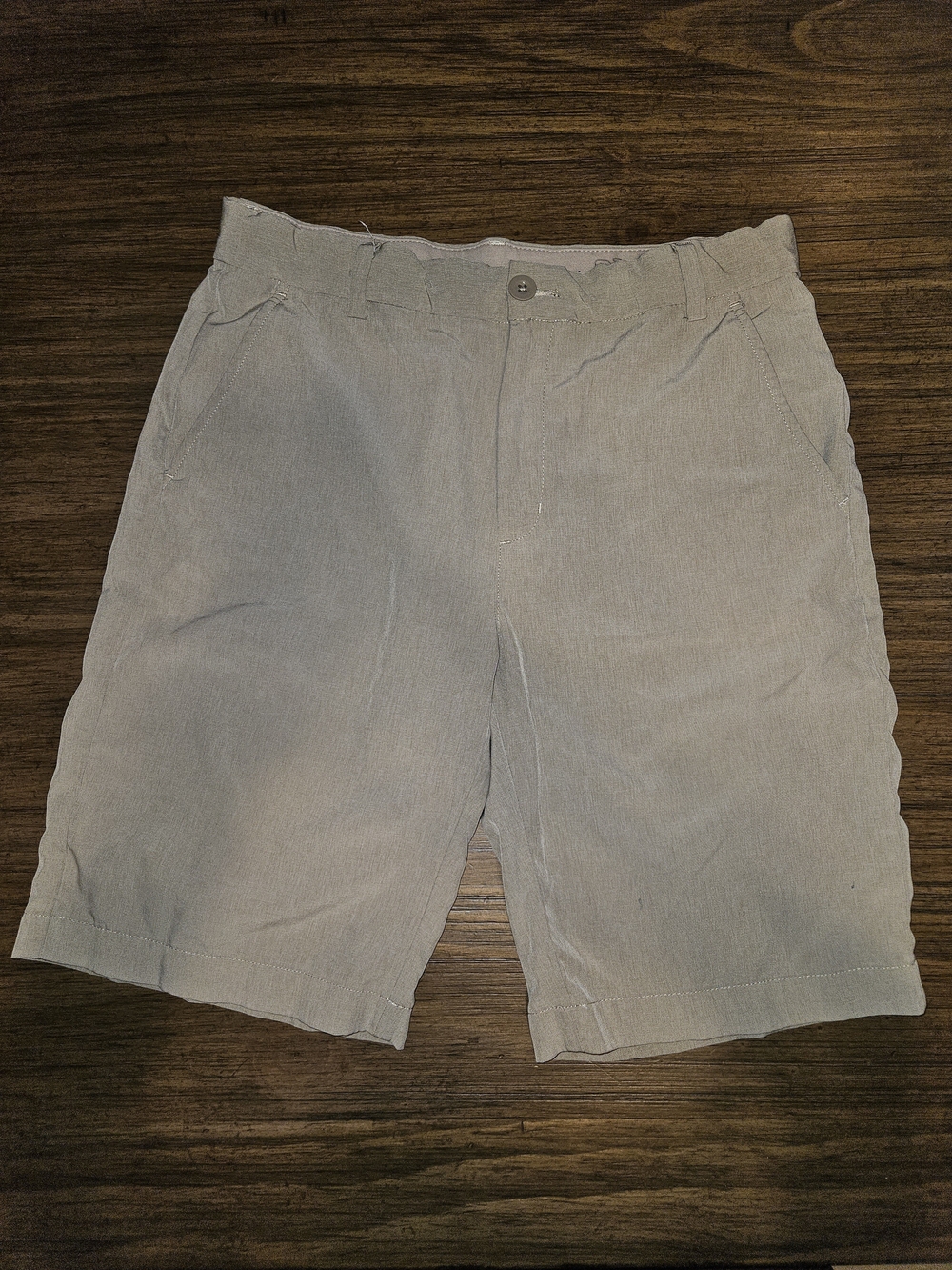 Men's Casual Cotton Blend Shorts in Light Gray
